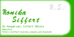 monika siffert business card